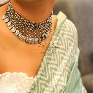 Traditional Handcraft silver neckwear