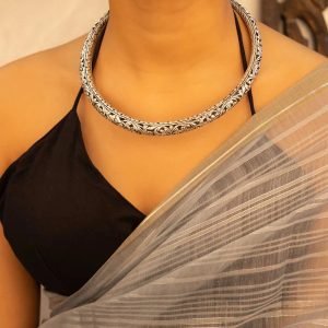 Traditional Handcraft silver neckwear